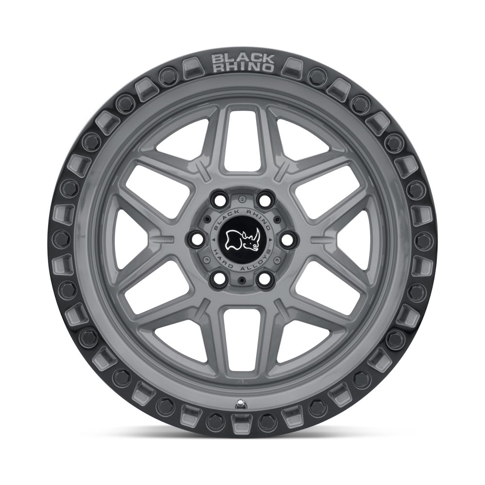 [LLCTBRCHN017047] 17X9.0 5X127/-18 BLACK RHINO KELSO BATTLESHIP GRAY W/BLK LIP