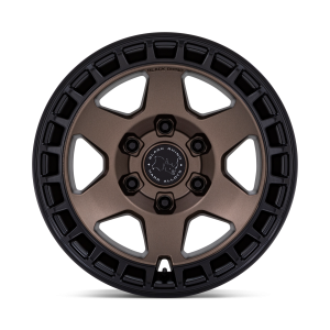 [LLCTBRCHN017100] 17X8.5 6X139.7/25 BLACK RHINO BAHARI MATTE BRONZE W/MATTE BK