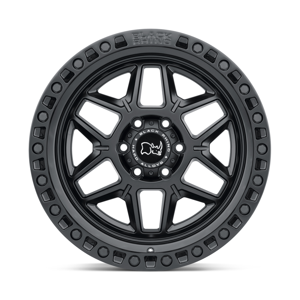 [LLCTBRCHN018009] 18X9.0 6X139.7/12 BLACK RHINO KELSO MATTE BLACK W/BLK BOLTS