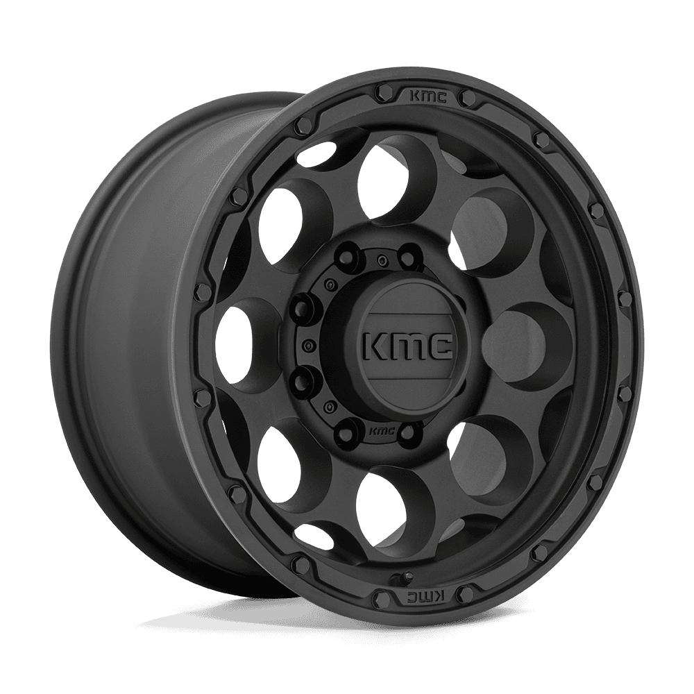 [LLCTKMCHN017001] 17X8.5 6X139.7/00 KMC DIRTY HARRY TEXTURED BLACK KM541